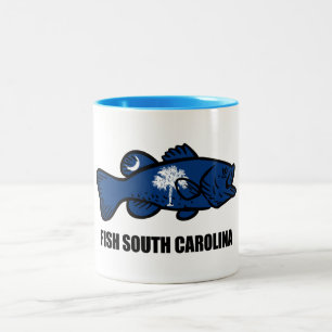 Fish South Carolina Tweekleurige Koffiemok