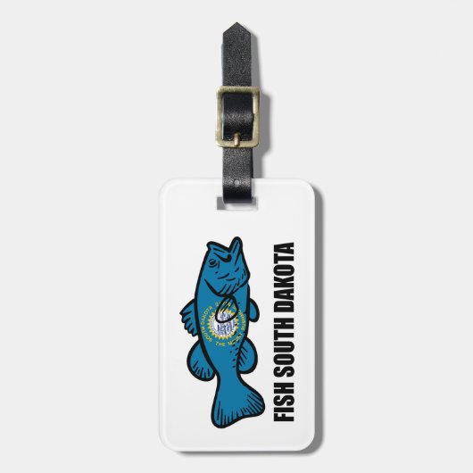 Fish South Dakota Bagagelabel (Voorkant verticaal)