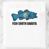 Fish South Dakota Rechthoekige Sticker (Tas)