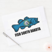 Fish South Dakota Rechthoekige Sticker (Envelop)