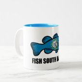 Fish South Dakota Tweekleurige Koffiemok (Voorkant links)