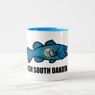 Fish South Dakota Tweekleurige Koffiemok