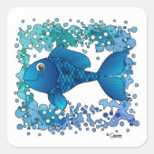 Fish Splash - Envelop Stickers (Voorkant)
