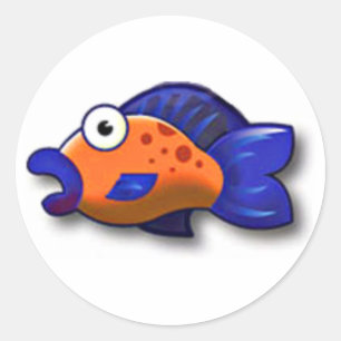 Fish Stick..er Ronde Sticker