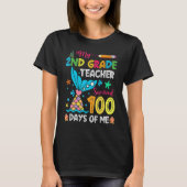 Fish Tail 2nd Grade Teacher Survived 100 Days Of M T-shirt (Voorkant)