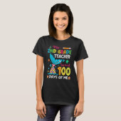 Fish Tail 2nd Grade Teacher Survived 100 Days Of M T-shirt (Voorkant volledig)