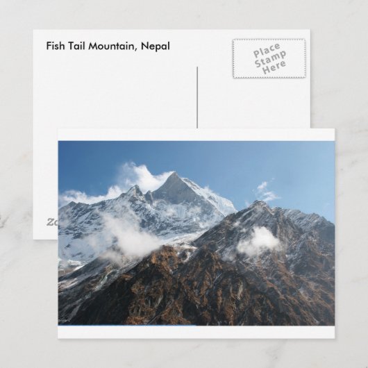 Fish Tail Mountain 1 Briefkaart (Voorkant / Achterkant)