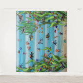 Fish Tank 3 Foto Achtergrond Wandtapijt Wandkleed (Voorkant)