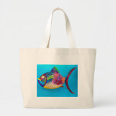 FISH-TAS GROTE TOTE BAG (Voorkant)