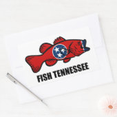 Fish Tennessee Rechthoekige Sticker (Envelop)