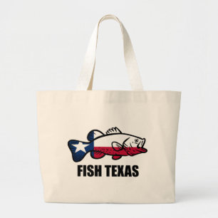 Fish Texas Grote Tote Bag