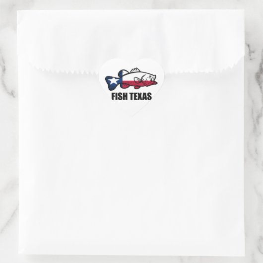 Fish Texas Hart Sticker (Tas)