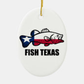 Fish Texas Keramisch Ornament (Voorkant)