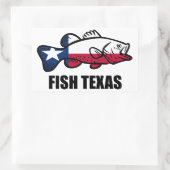 Fish Texas Rechthoekige Sticker (Tas)