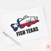 Fish Texas Rechthoekige Sticker (Envelop)