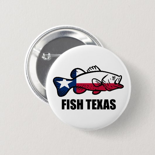 Fish Texas Ronde Button 5,7 Cm (Voorkant /achterkant)