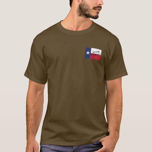 Fish Texas Shirt met Texas Flag Front (Voorkant)