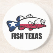 Fish Texas Zandsteen Onderzetter (Voorkant)