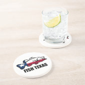 Fish Texas Zandsteen Onderzetter (Zijkant)