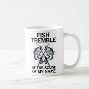 Fish Tremble Funny Vist prijsopgave ontwerp voor A Koffiemok
