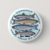 Fish Tremble-pinknop Ronde Button 5,7 Cm (Voorkant)