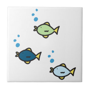 Fish Trio Tegeltje
