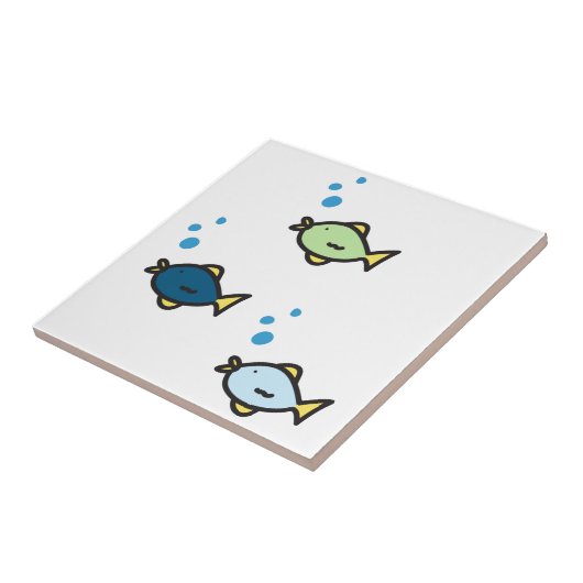 Fish Trio Tegeltje (Zijkant)