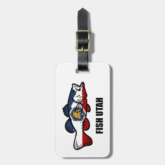 Fish Utah Bagagelabel (Voorkant verticaal)