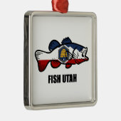 Fish Utah Metalen Ornament (Rechts)
