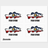 Fish Utah Rechthoekige Sticker (Vel)