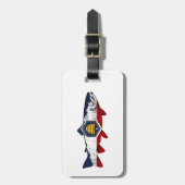 Fish Utah Trout Bagagelabel (Voorkant verticaal)