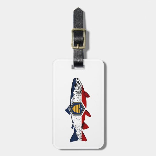 Fish Utah Trout Bagagelabel (Voorkant verticaal)