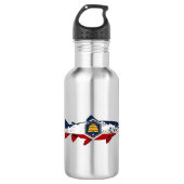 Fish Utah Trout Waterfles (Voorkant)