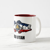 Fish Utah Tweekleurige Koffiemok (Voorkant rechts)