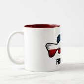 Fish Utah Tweekleurige Koffiemok (Links)