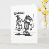 Fish Vaderdag Kaart (Gele Bloem)