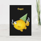 FISH verjaardag oeps! Kaart (Voorkant)