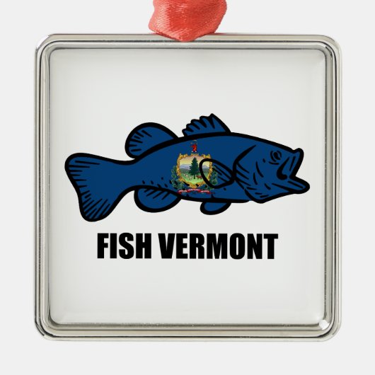 Fish Vermont Metalen Ornament (Voorkant)