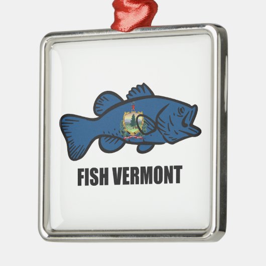Fish Vermont Metalen Ornament (Links)