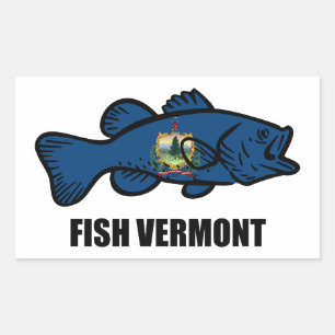 Fish Vermont Rechthoekige Sticker