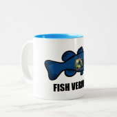 Fish Vermont Tweekleurige Koffiemok (Voorkant links)