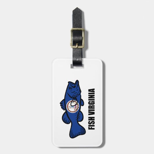 Fish Virginia Bagagelabel (Voorkant verticaal)