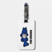 Fish Virginia Bagagelabel (Achterkant verticaal)