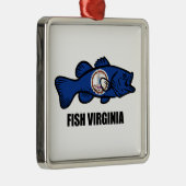 Fish Virginia Metalen Ornament (Rechts)