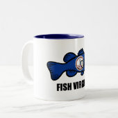Fish Virginia Tweekleurige Koffiemok (Voorkant links)