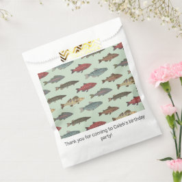 Fish Vist groen verjaardagsfeestje Bedankzakje