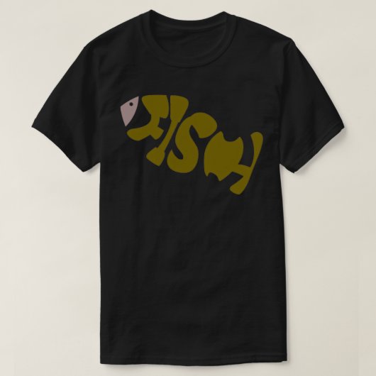 FISH vorm Lettertype T-shirt (Design voorkant)
