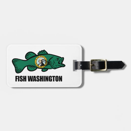 Fish Washington State Bagagelabel (Voorkant horizontaal)
