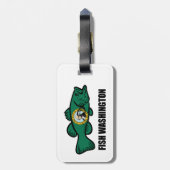 Fish Washington State Bagagelabel (Achterkant verticaal)