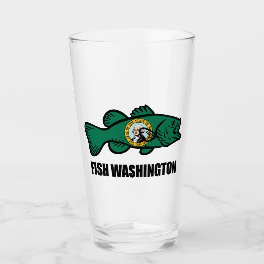 Fish Washington State Glas (Voorkant)